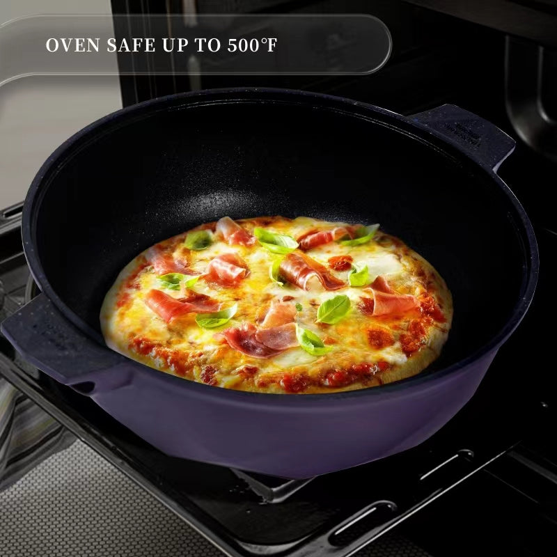11 Inch Nonstick Frying Pan, Pot With Lid, Skillet With Handle, Compatible With Induction And Gas Stoves, Oven & Dishwasher Safe