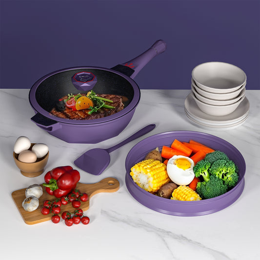 11 Inch Nonstick Frying Pan, Pot With Lid, Skillet With Handle, Compatible With Induction And Gas Stoves, Oven & Dishwasher Safe