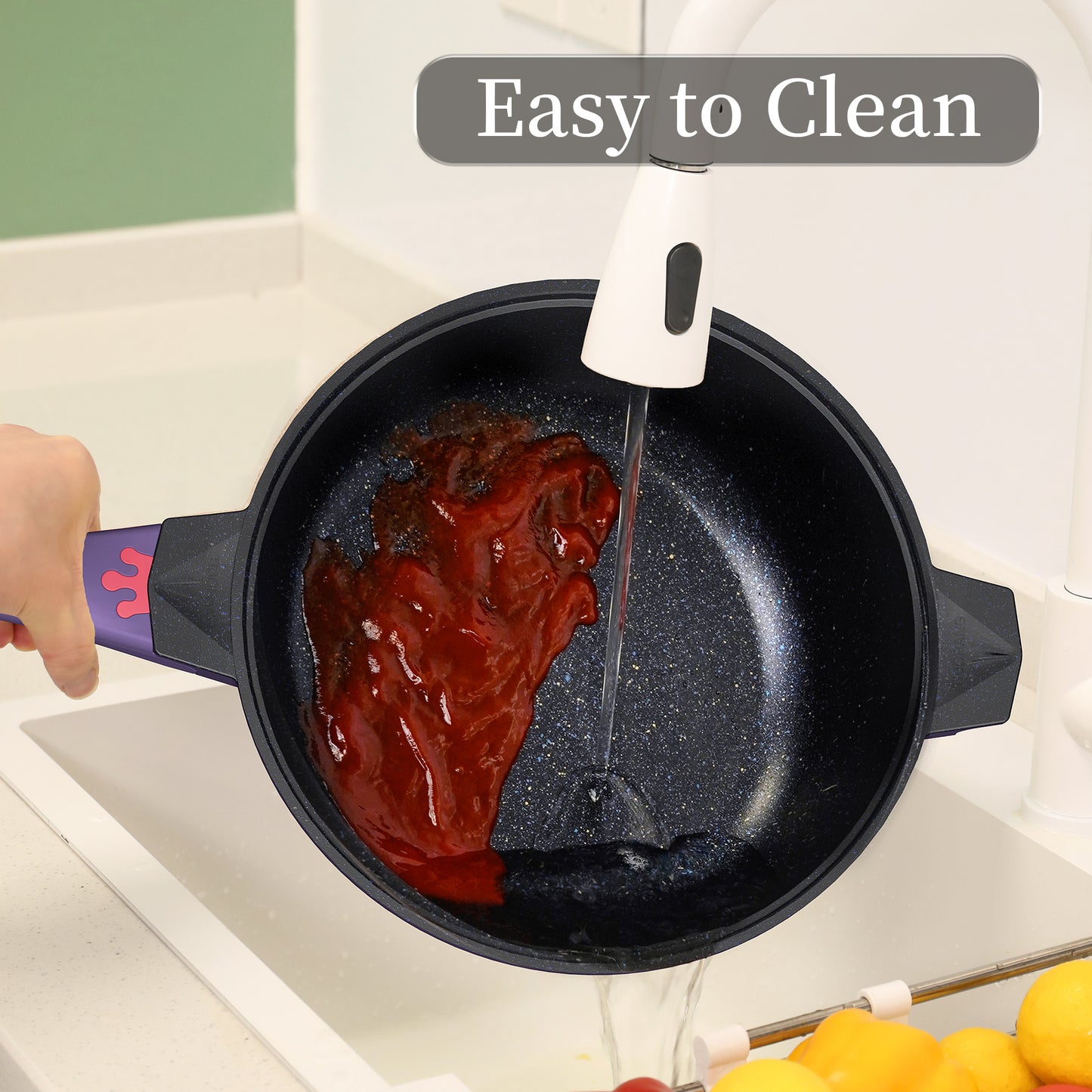 Large Nonstick Wok - 5 Quart Deep Pan with Lid and Steamer for Perfect Stir-Frying